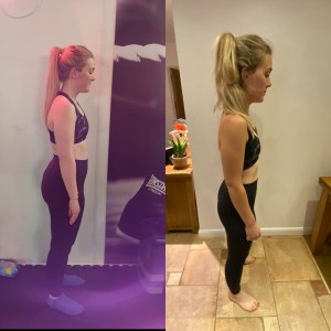 woman performing strength training with female coach Bedford